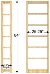 12 X 84 X 24 Bookcase