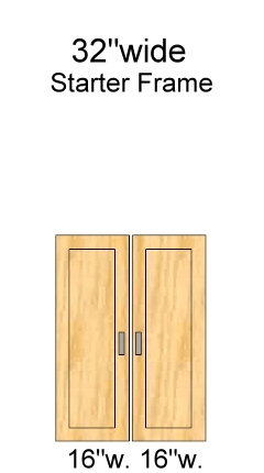32 inch wide doors, 48 inch high