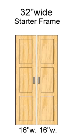 32 inch wide doors, 72 inch high