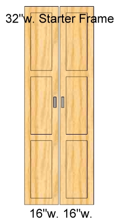 32 inch wide doors, 96 inch high