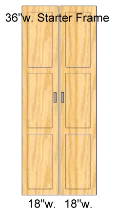 36 inch wide doors, 96 inch high
