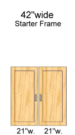 42 inch wide doors, 48 inch high