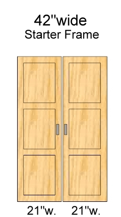 42 inch wide doors, 72 inch high