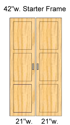 42 inch wide doors, 84 inch high