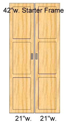 42 inch wide doors, 96 inch high