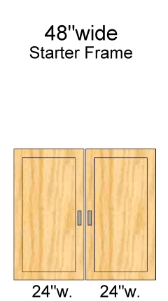 48 inch wide doors, 48 inch high
