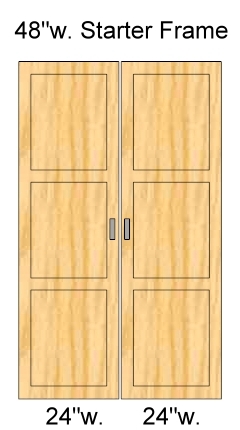 48 inch wide doors, 84 inch high