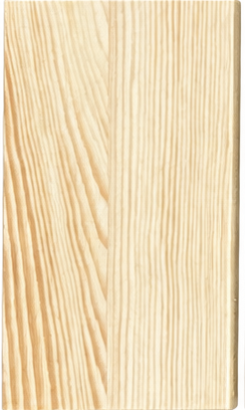 Clear finish sample on solid wood