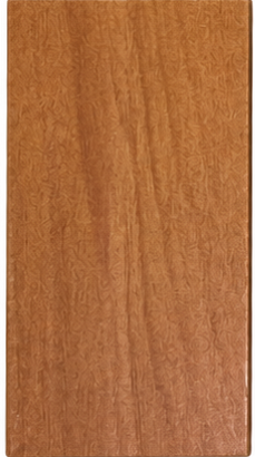 Pecan finish sample on solid wood