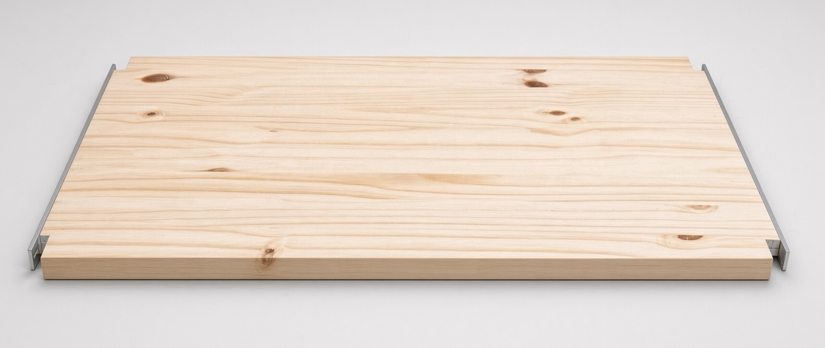 Premium White Pine shelf sanded smooth and unfinished