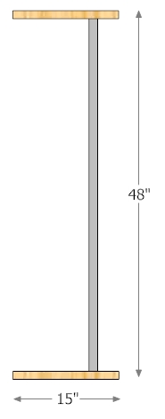 48 inch wide Hang Bar Set