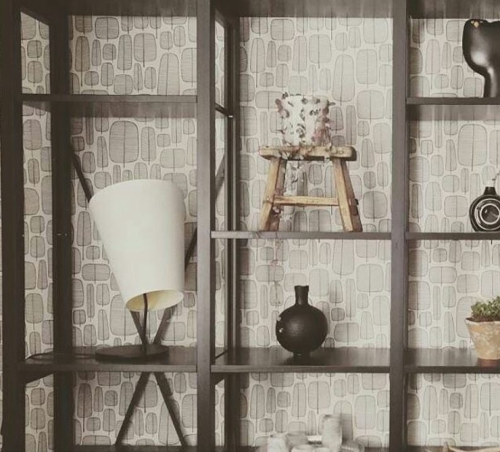 Solid wood Lundia shelving in a residential living space