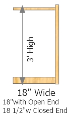 Add On Frame 18" Wide × 36" High
