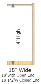 Add On Frame 18" Wide × 48" High