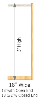Add-On Frame 18" Wide × 60" High