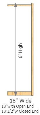 Add-On Frame 18" Wide × 72" High