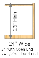 Add On Frame 24" Wide × 30" High