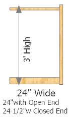 Add On Frame 24" Wide × 36" High