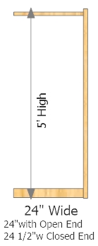 Add-On Frame 24" Wide × 60" High