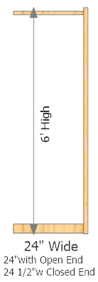 Add-On Frame 24" Wide × 72" High