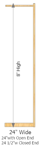 Add-On Frame 24" Wide × 96" High