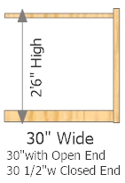 Add On Frame 30" Wide × 30" High