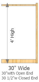 Add On Frame 30" Wide × 48" High