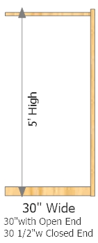 Add-On Frame 30" Wide × 60" High