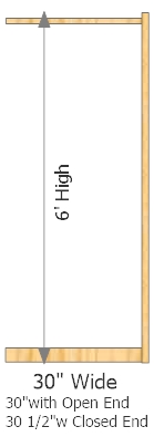 Add-On Frame 30" Wide × 72" High