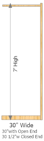 Add-On Frame 30" Wide × 84" High