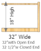 Add-On Frame 32" Wide × 18" High