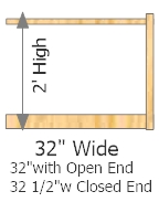 Add-On Frame 32" Wide × 24" High