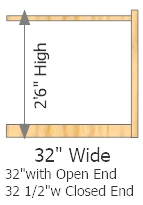 Add On Frame 32" Wide × 30" High