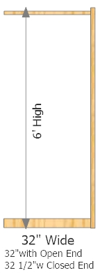 Add-On Frame 32" Wide × 72" High