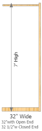 Add-On Frame 32" Wide × 84" High