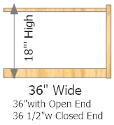 Add-On Frame 36" Wide × 18" High