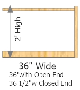 Add-On Frame 36" Wide × 24" High