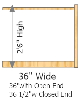 Add On Frame 36" Wide × 30" High