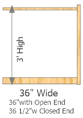 Add On Frame 36" Wide × 36" High