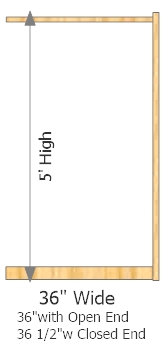 Add-On Frame 36" Wide × 60" High