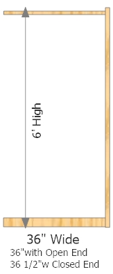Add-On Frame 36" Wide × 72" High