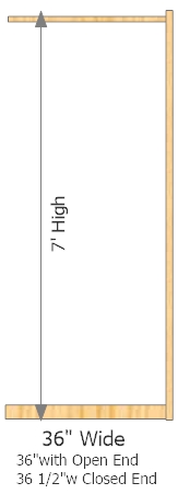 Add-On Frame 36" Wide × 84" High