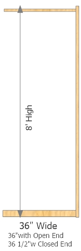 Add-On Frame 36" Wide × 96" High