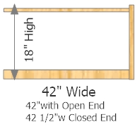 Add-On Frame 42" Wide × 18" High