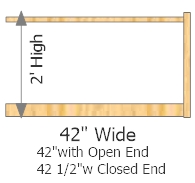 Add-On Frame 42" Wide × 24" High