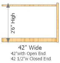 Add On Frame 42" Wide × 30" High