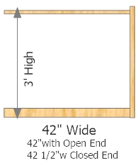 Add On Frame 42" Wide × 36" High