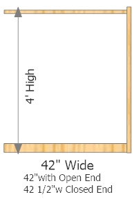 Add On Frame 42" Wide × 48" High