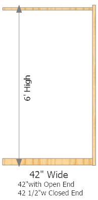 Add-On Frame 42" Wide × 72" High
