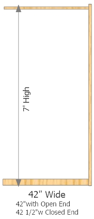 Add-On Frame 42" Wide × 84" High
